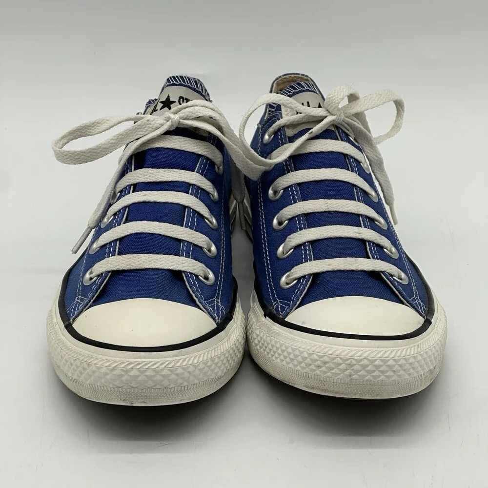 Converse Chuck Taylor All Star Blue Canvas Low Top Sneakers Men Size 8 Women 10